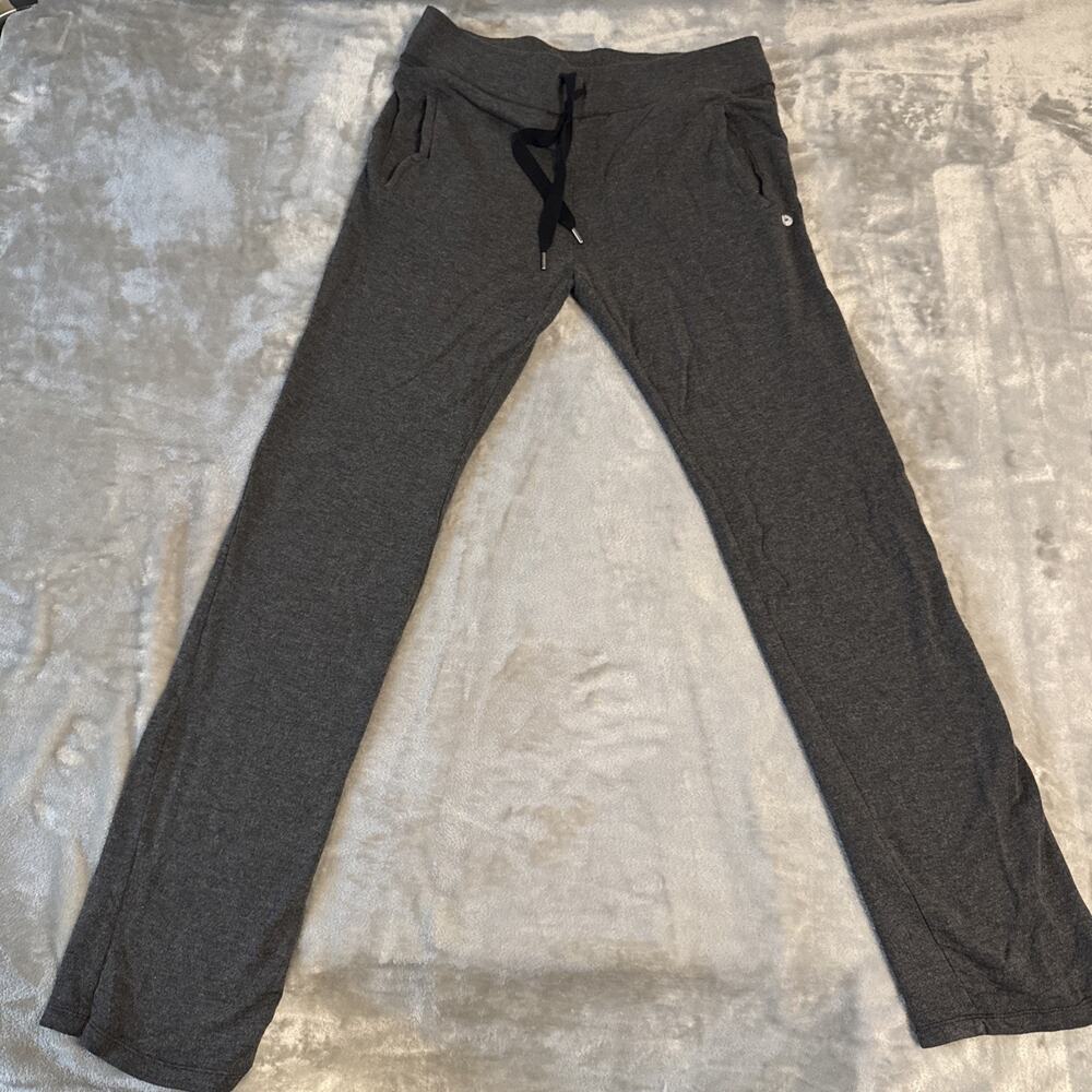 90 Degree By Reflex Womens Size MEDIUM gray Yoga Lounge Boot Cut Pants SO SOFT